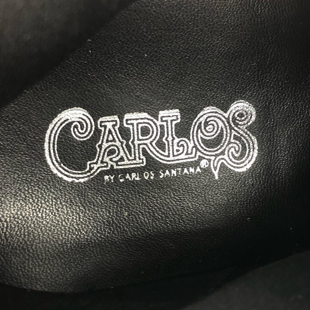 Carlos Santana black velour boots - Picture 6 of 7